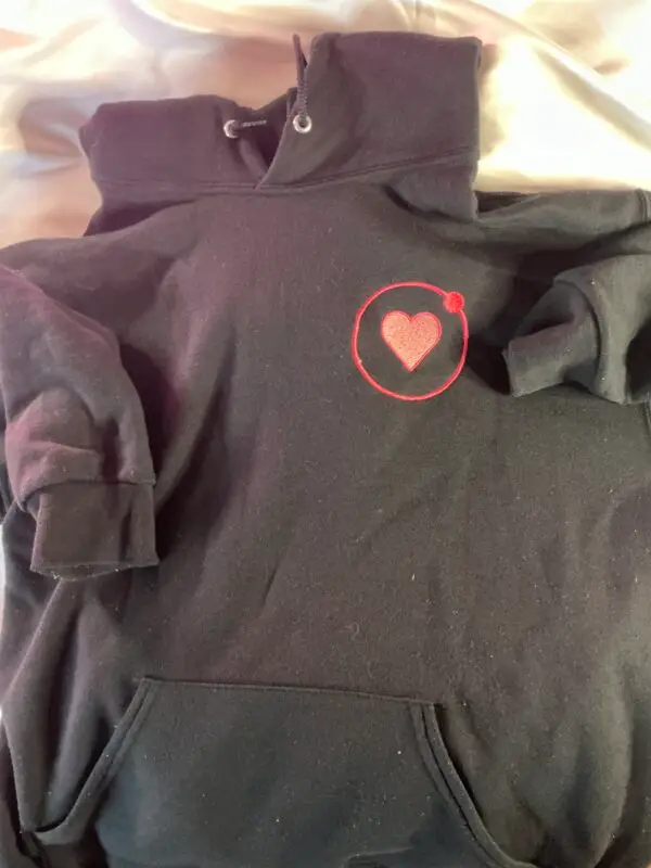 Black hoodie