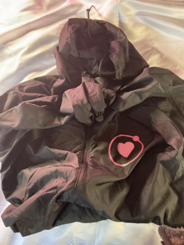 Black raincoat